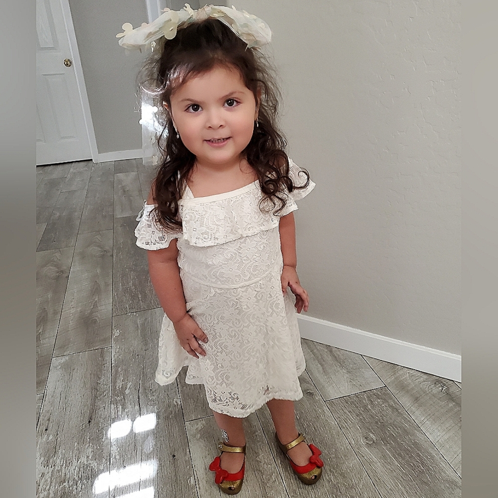 RMLA cold shoulder lace dress